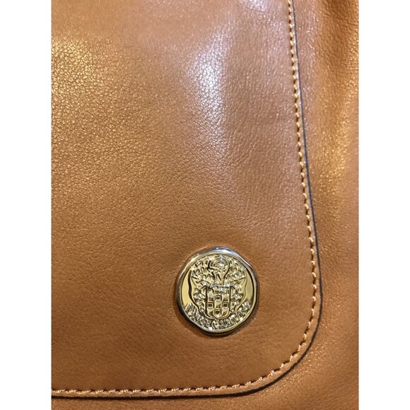 VINCE CAMUTO ADRIA HOBO LEATHER HANDBAG CHESTNUT BROWN NWT - Picture 6 of 9